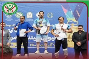 کسب مدال طلا توسط معین فرجی در اولین دوره مسابقات فیوژن فیتنس قهرمانی کشور